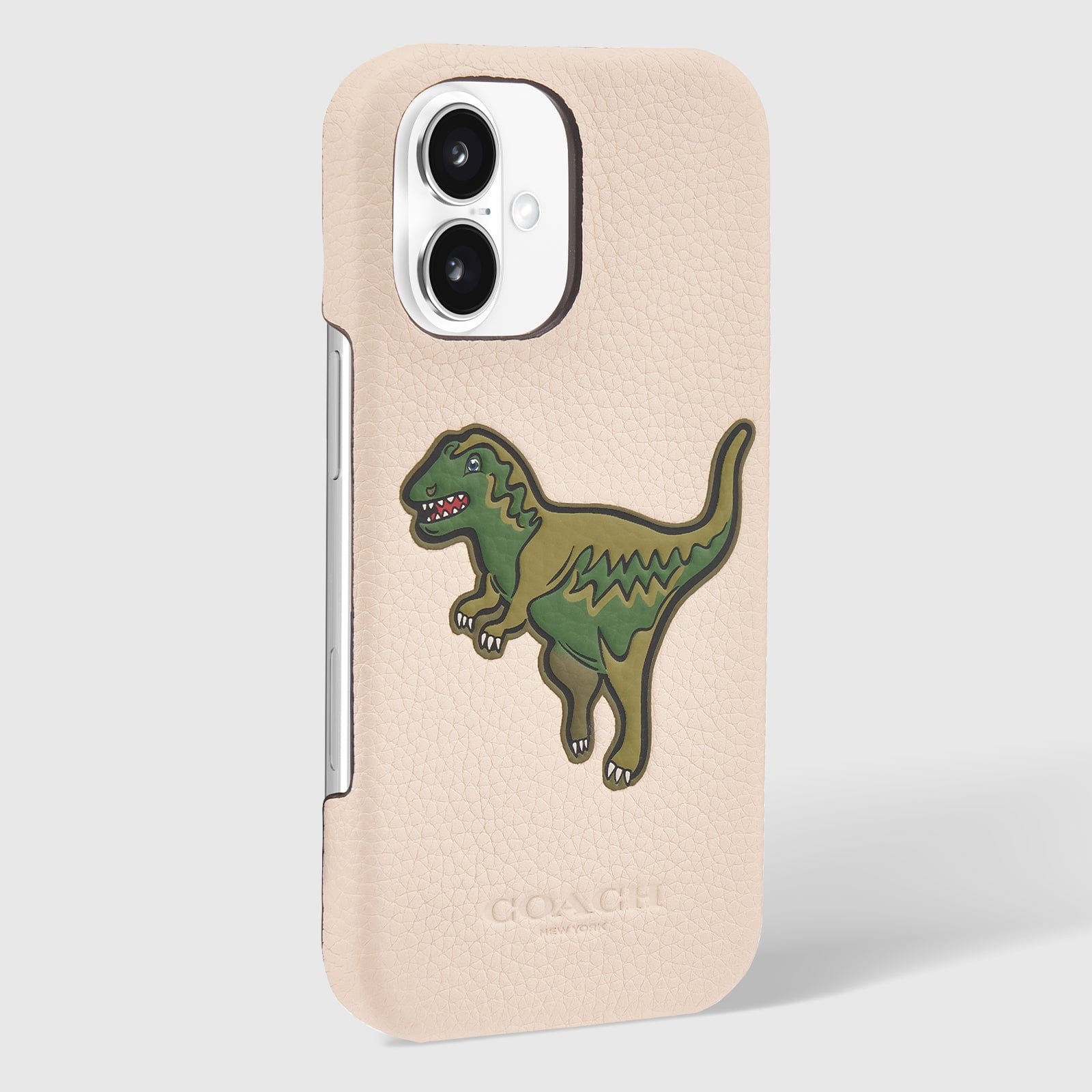 Coach Leather Slim Wrap Signature Ivory Rexy - iPhone 16