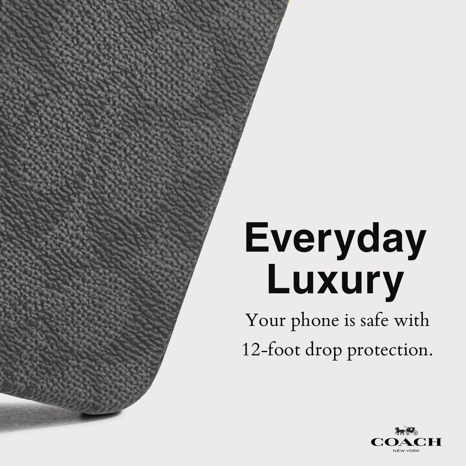 YOUR PHONE IS SAFE WITH 12-FOOT DROP PROTECTION