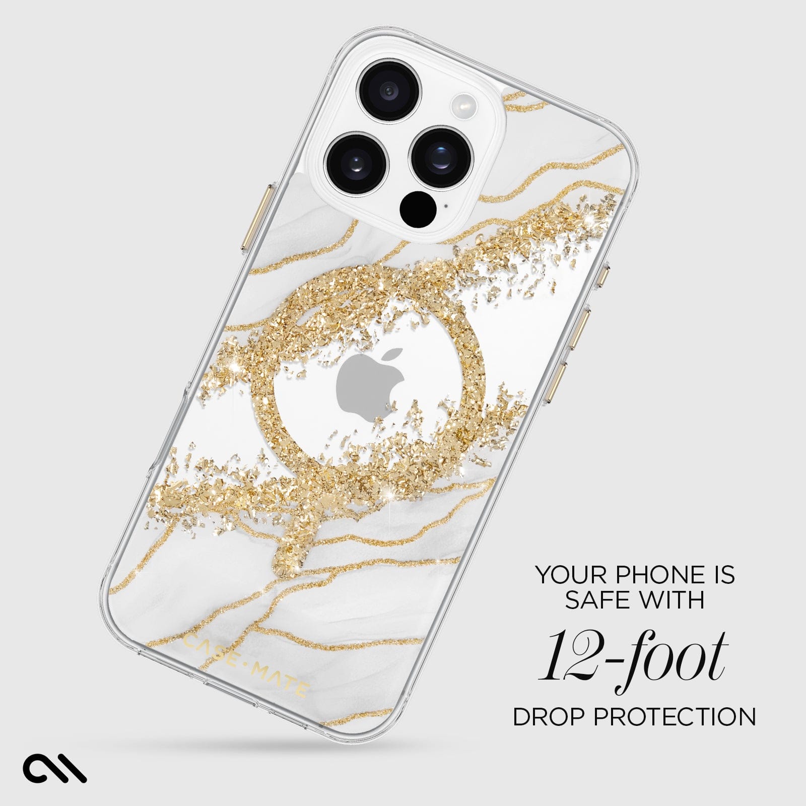 YOUR PHONE IS SAFE WITH 12-FOOT DROP PROTECTION