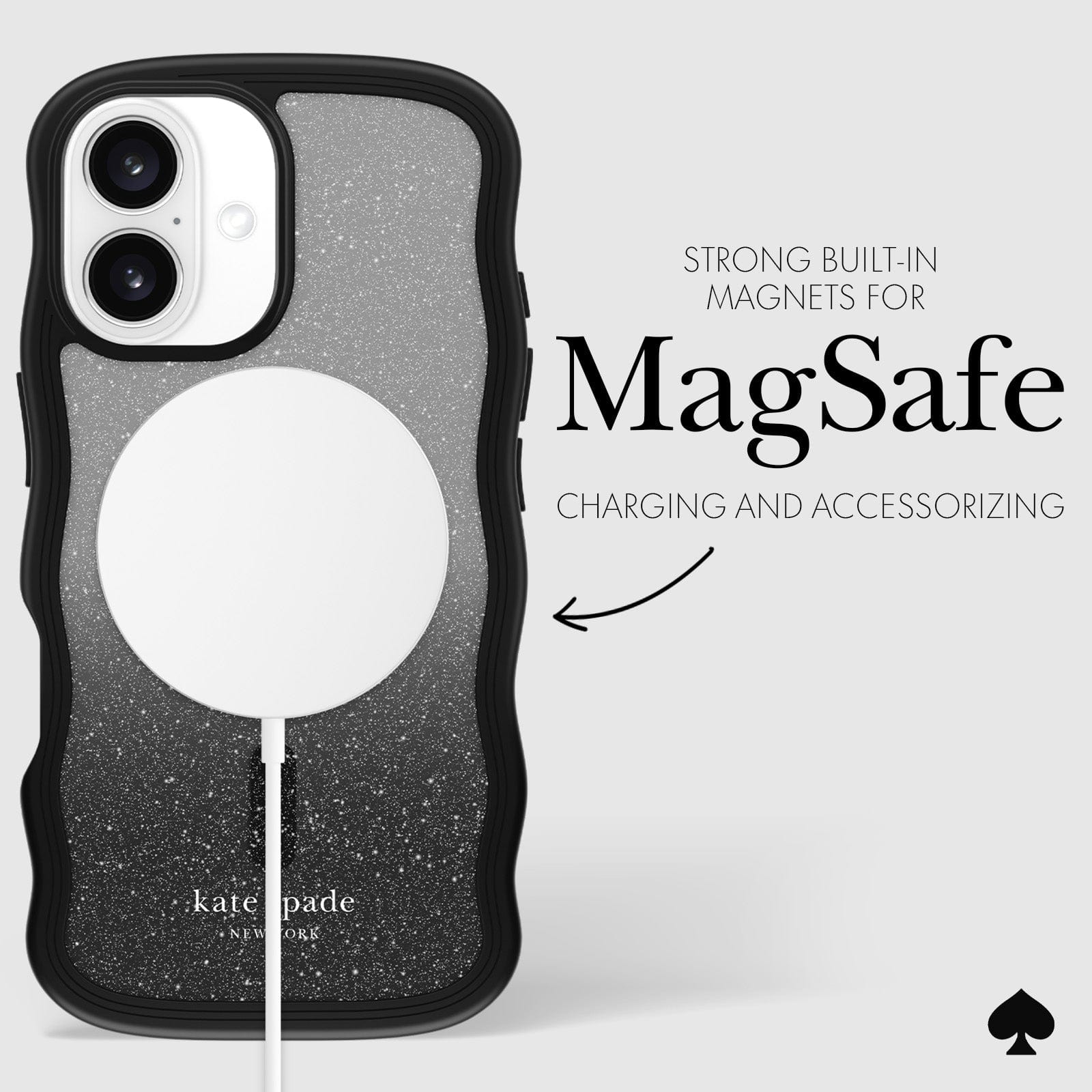 STRONG BUILT-IN MAGNETS FOR MAGSAFE CHARGING AND ACCESSORIZING