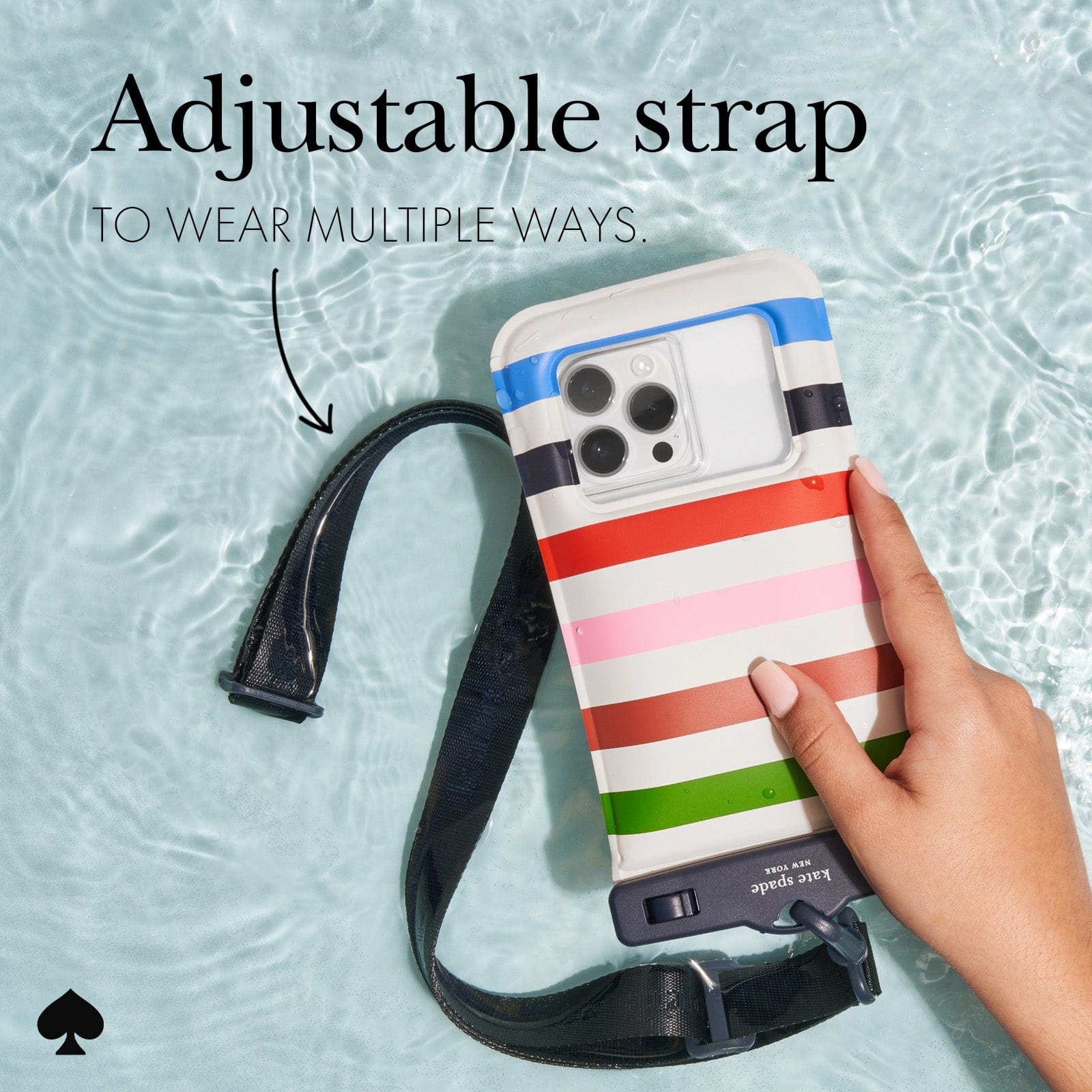 ADJUSTABLE STRAP TO WEAR MULTIPLE WAYS