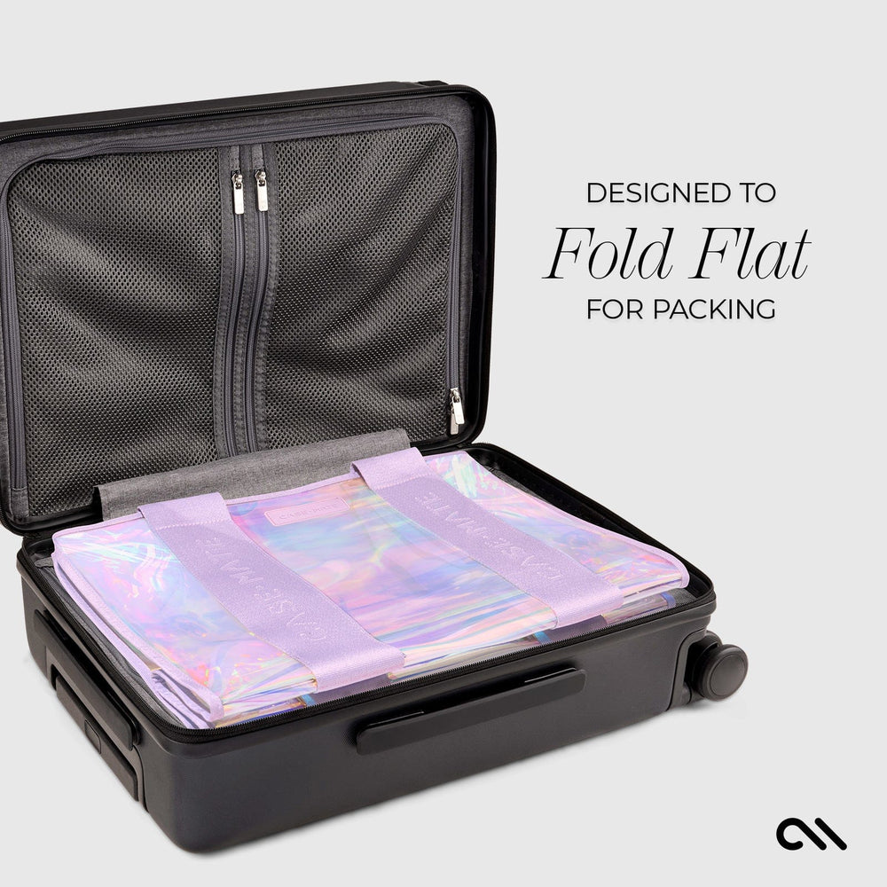DESIGNED TO FOLD FLAT FOR PACKING. #color_soap bubble®
