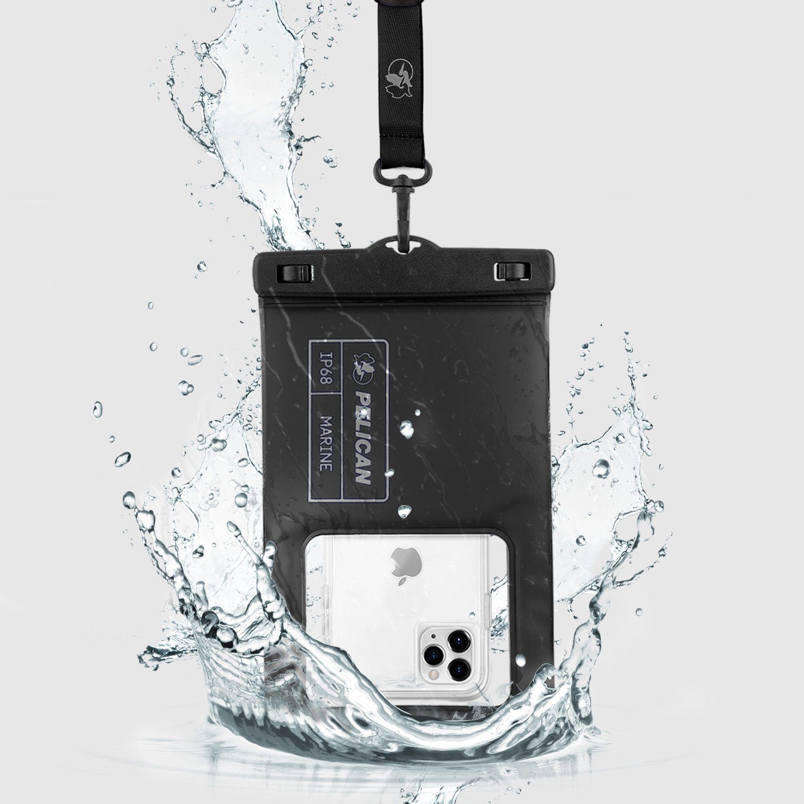 Pelican Marine Waterproof Floating Pouch XL (Stealth Black) - Phone Pouch